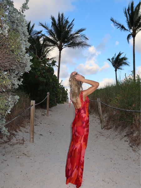 Little red dress ❤️‍🔥❤️‍🔥❤️‍🔥 love this look for vacation can be a coverup or dress!

Beach vacation outfits - summer outfit ideas - vacation dress - swimsuit coverup - trendy fashion - red maxi dress 

#LTKSeasonal #LTKStyleTip #LTKTravel