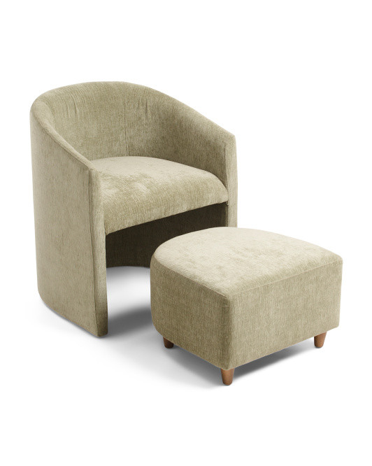 Dakota Accent Chair With Ottoman Set | Furniture & Lighting | Marshalls | Marshalls