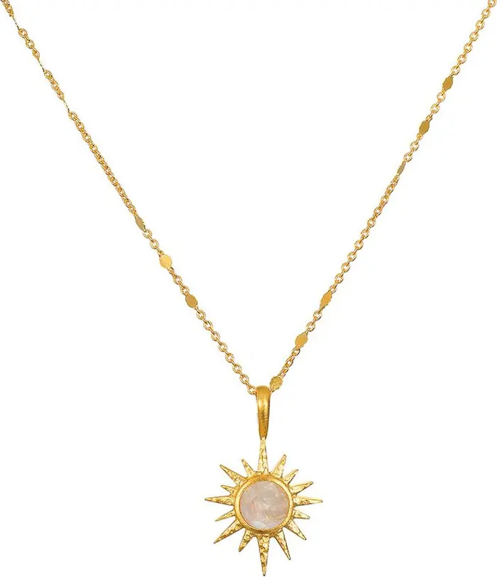 North Star Moonstone Starburst Necklace | Nordstrom