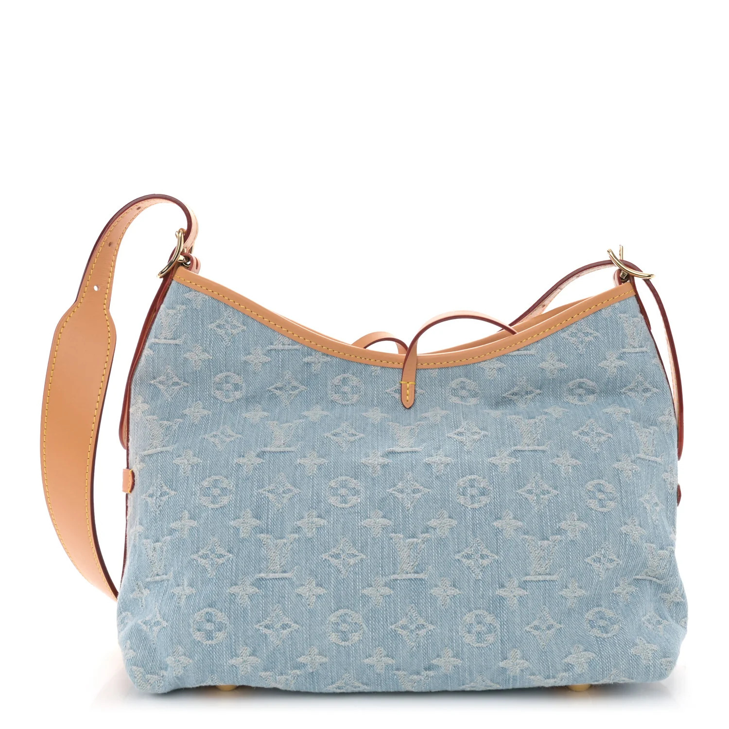 Monogram Denim CarryAll PM Sky Blue | FASHIONPHILE (US)