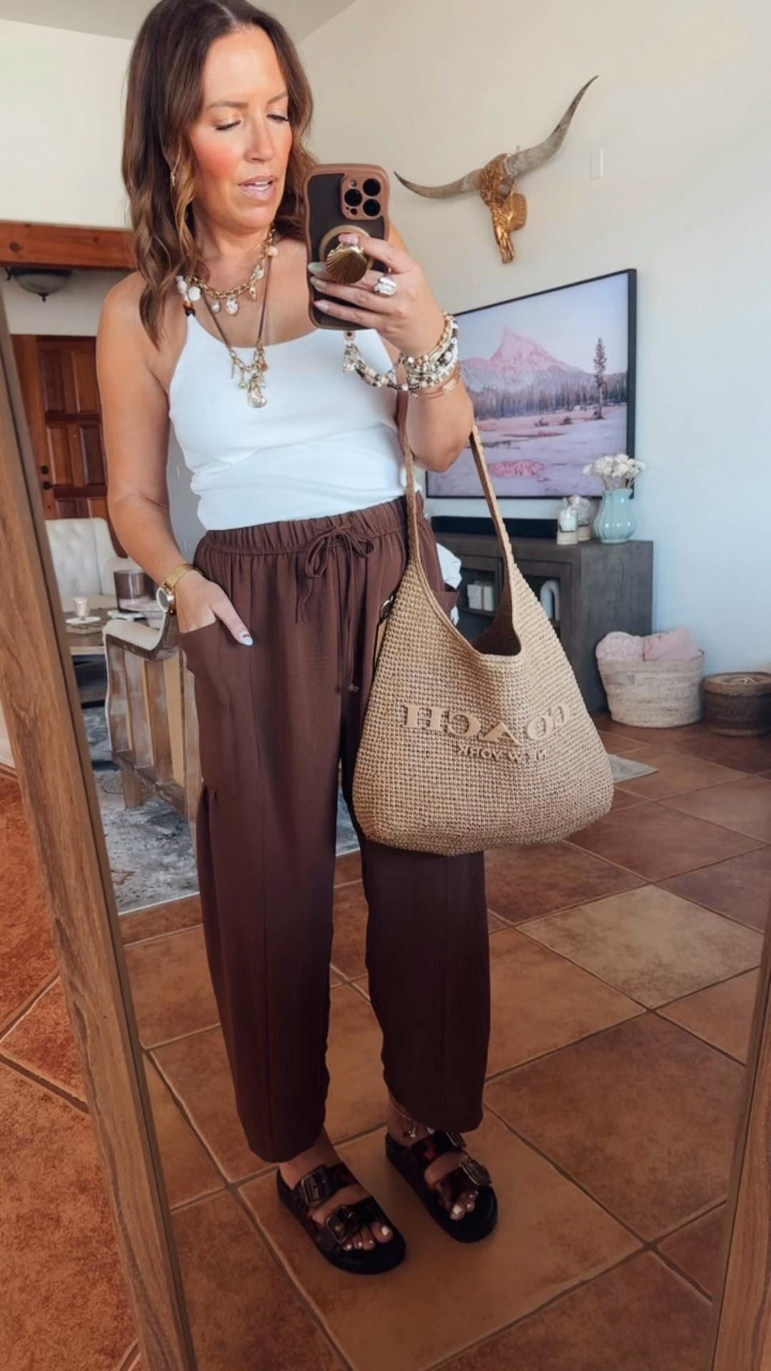 Casual summer outfits! I’m loving rhis new top from Target!
S in top//S in pants

#LTKgrwm #LTKootd #LTKOver40