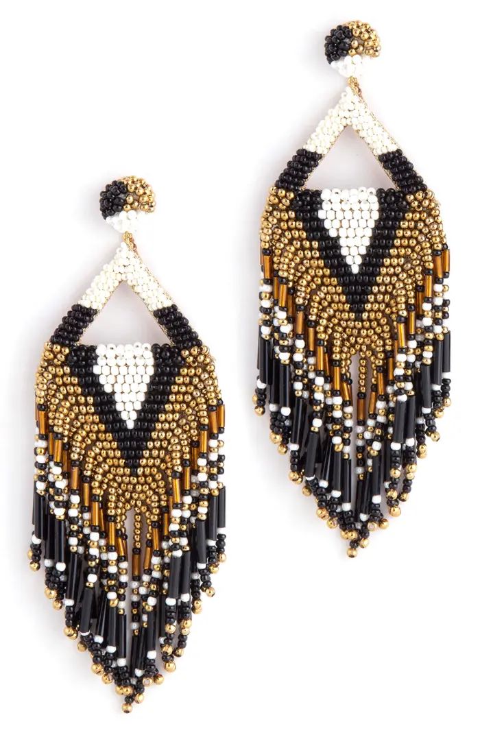 Bina Beaded Tassel Drop Earrings | Nordstrom