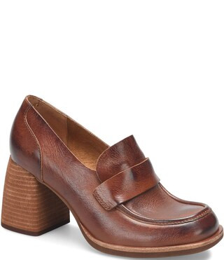 Aston Leather Loafer Pumps | Dillard's