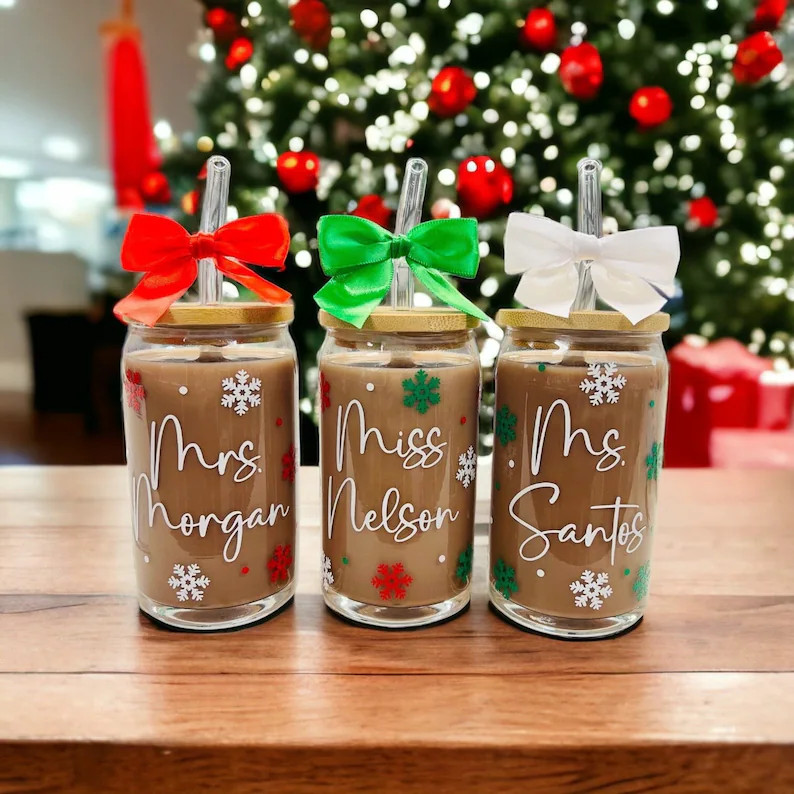 Teacher Christmas Gifts, Christmas Gifts for Teachers, Personalized Teacher Coffee Mug, Personali... | Etsy (US)