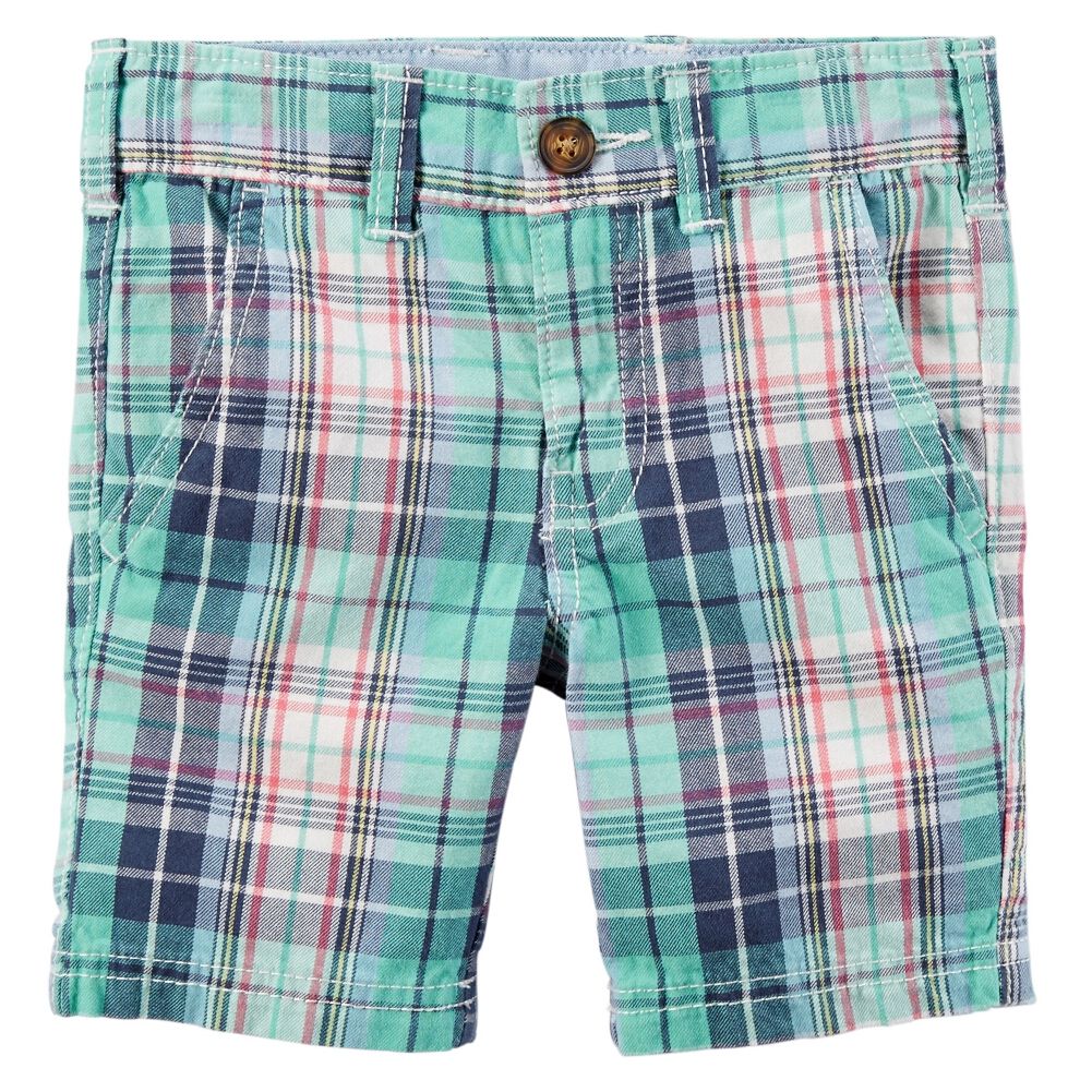 Carters Baby Clothing Outfit Boys Flat-Front Shorts Plaid | Walmart (US)