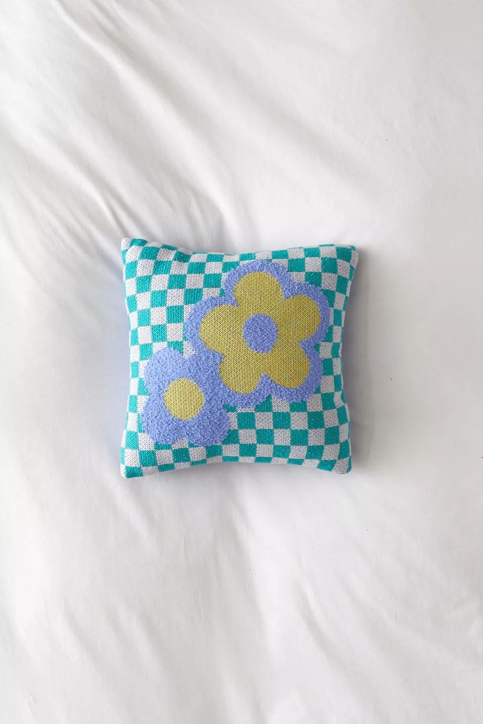Flower Power Knit Throw Pillow | Urban Outfitters (US and RoW)