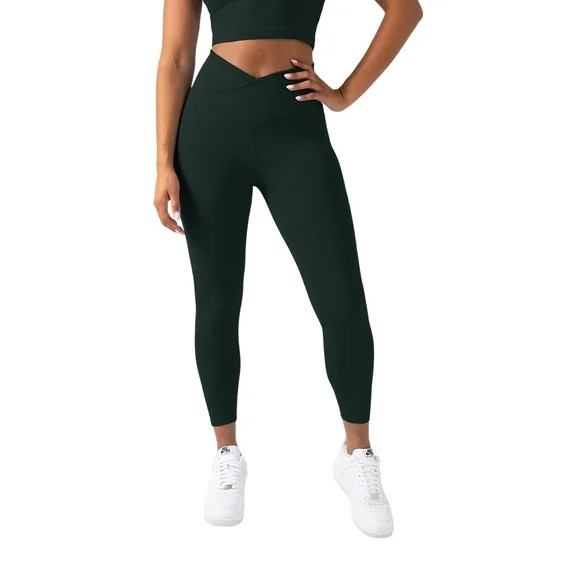 YITTY Active Women's UltraLuxe Crossover High-Waist Legging, Athleisure, 4-Way-Stretch, Everpine,... | Walmart (US)