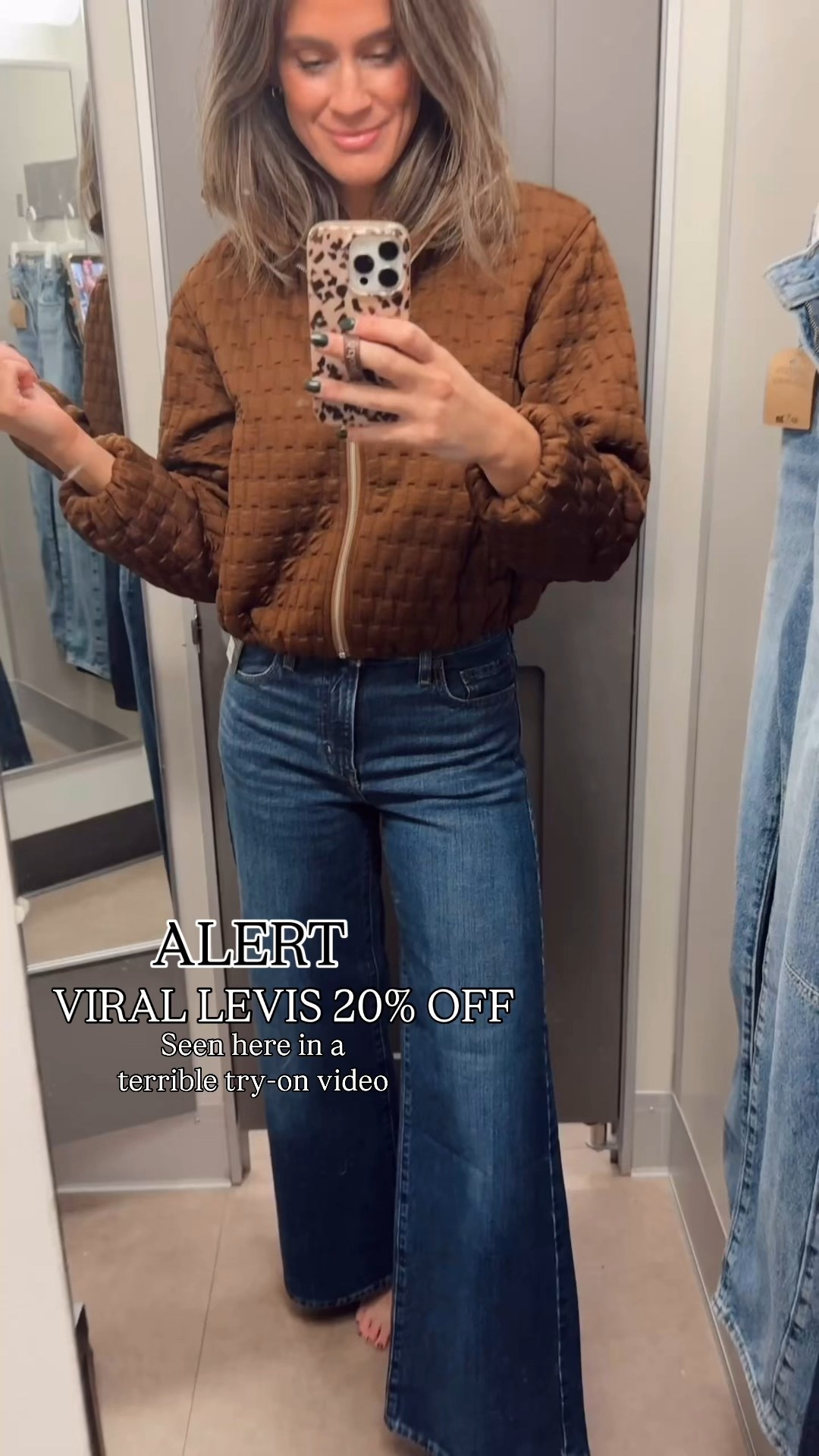 Rare sale on Levi’s cinch waist wide leg and regular wide leg!!! I’m in my true size 27 in both. 