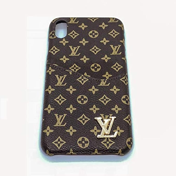 Wallet Leather Case Luxury Fashion Designer Monogram Pattern Inspired Compatible for iPhone Xs Max | Amazon (US)