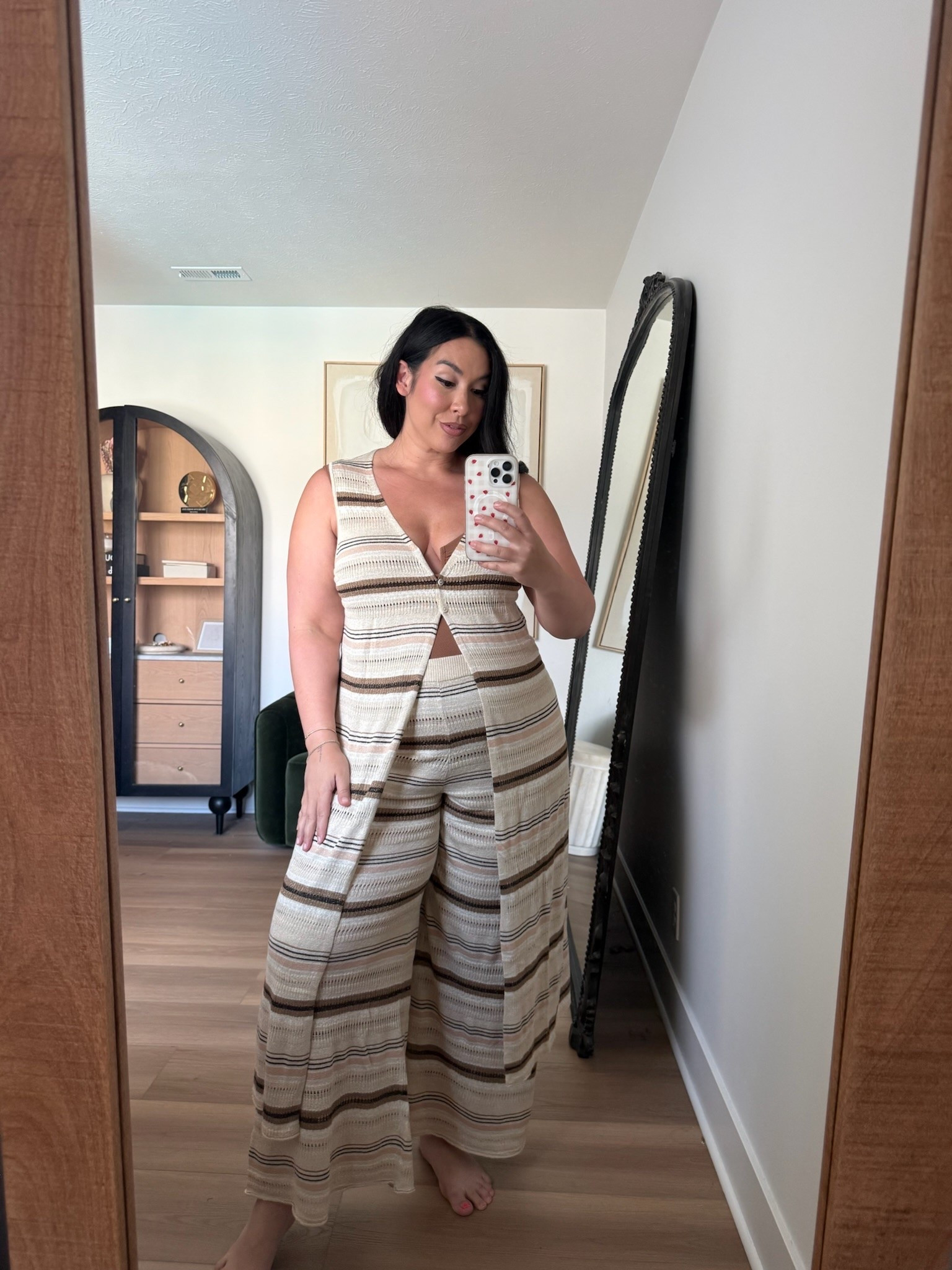 Summer matching @aerie set on size XL. Love the open knit look! 

Summer, ootd, outfit inspo

#LTKootd #LTKMidsize #LTKSeasonal