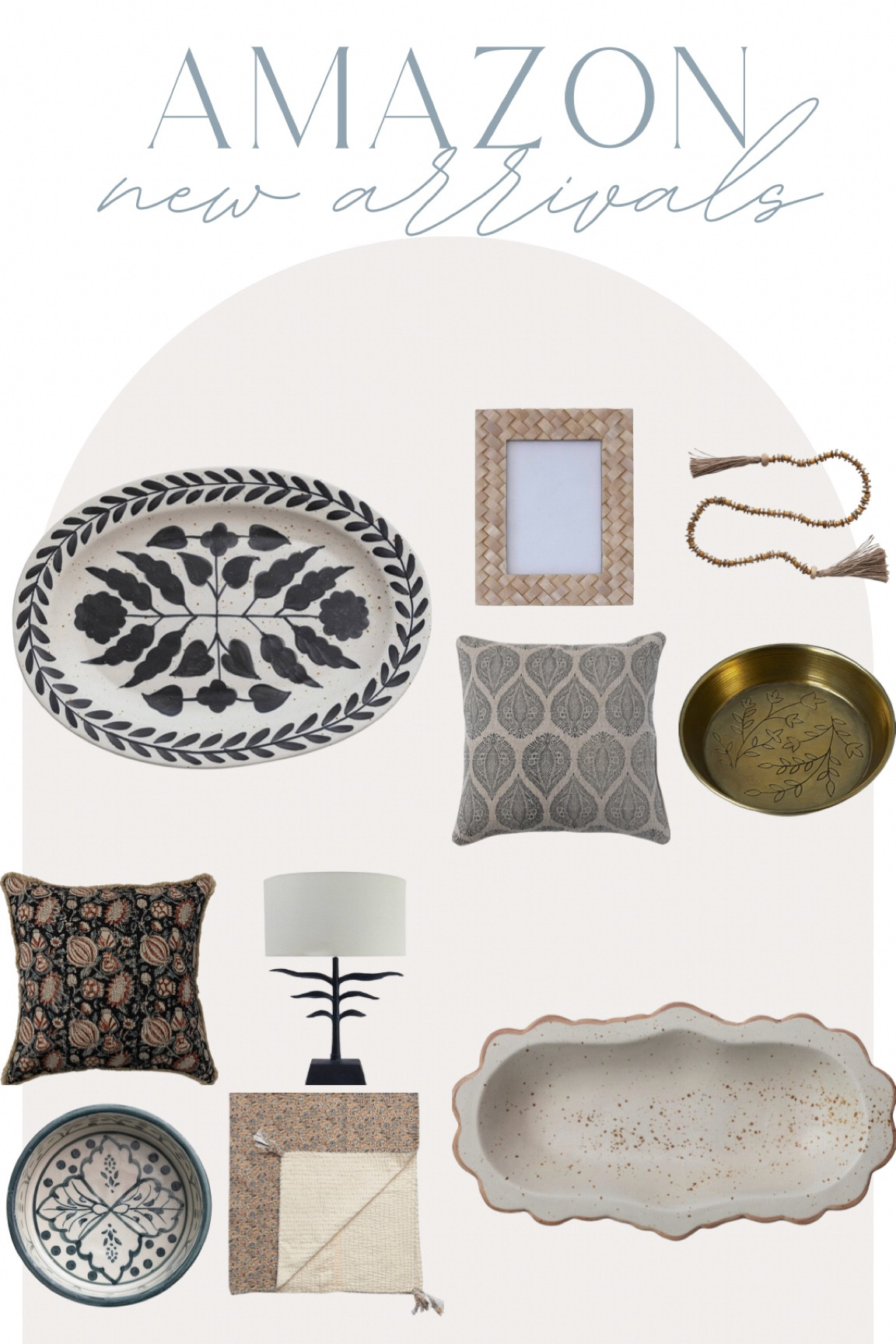 Amazon new arrivals! Amazon find, amazon home, home decor, pillows, platter, lamp, throw blanket, neutral home, neutral decor

#LTKhome