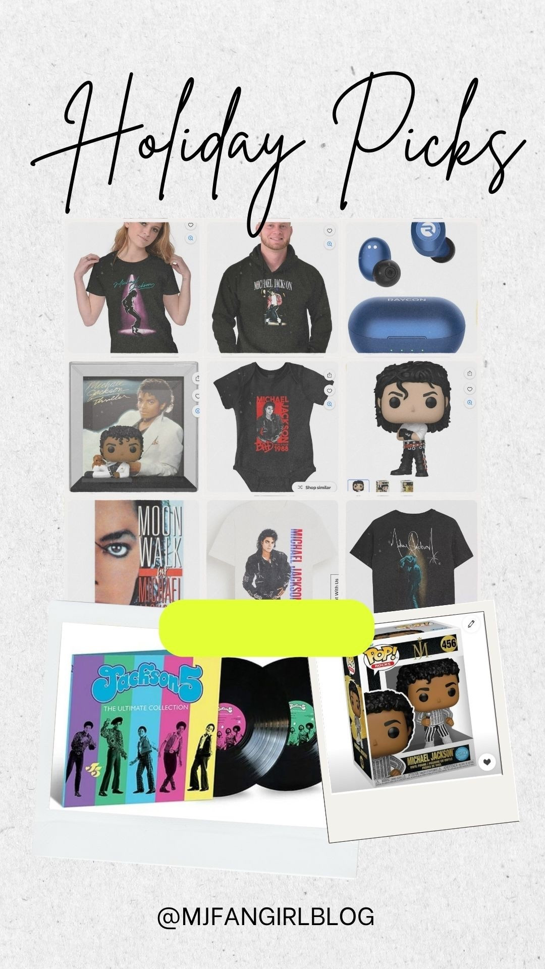 For Michael Jackson and music fans who love graphic tees and more. All under $100 

#LTKFindsUnder100 #LTKCyberWeek #LTKGiftGuide