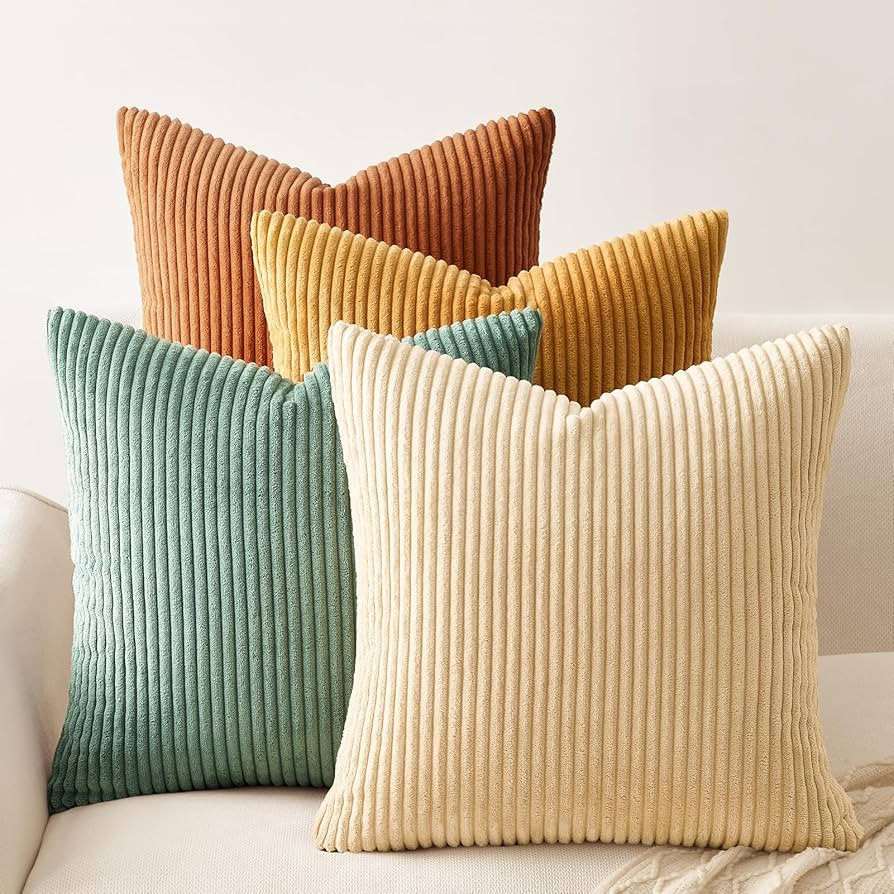 Topfinel Decorative Throw Pillow Covers Cushion Cases, Set of 4 Soft Velvet Modern Double-Sided D... | Amazon (US)