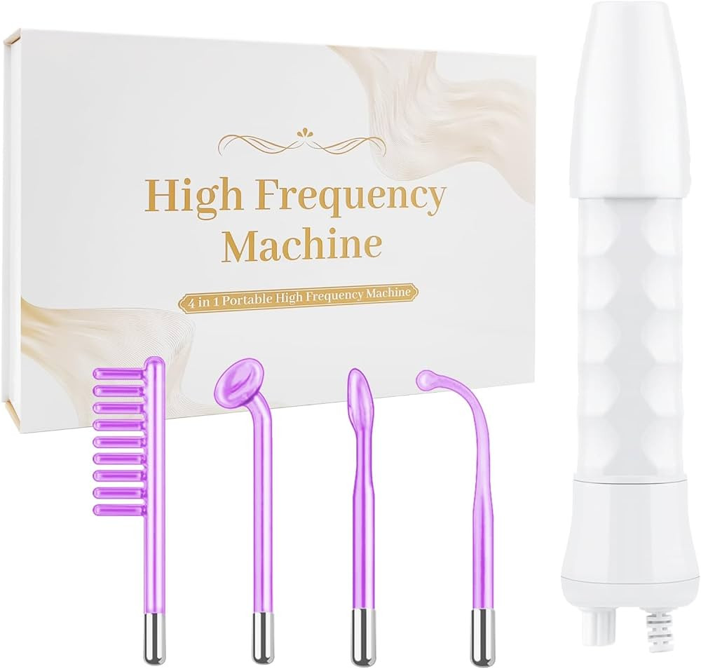 High Frequency Facial Wand,Portable Handheld High-Frequency Facial with 4 Argon Sticks - Violet (... | Amazon (US)