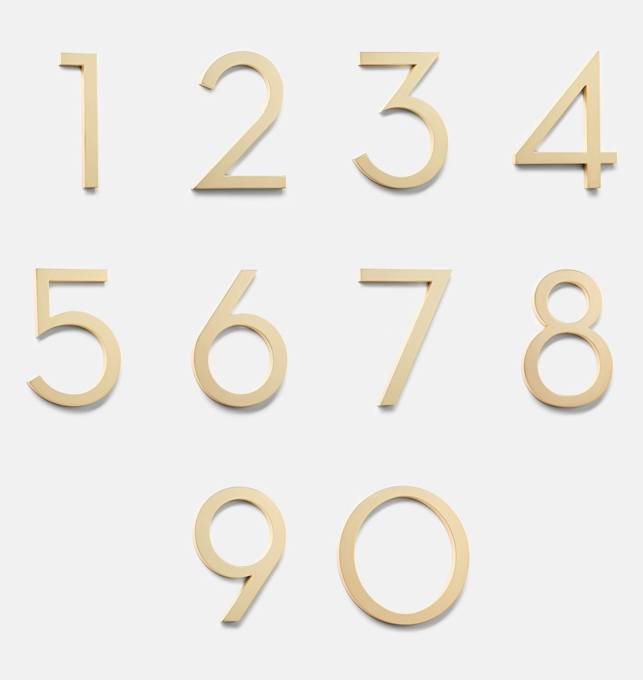 4" Rock Creek Modern House Numbers | Rejuvenation