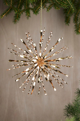 Giant Golden Starburst Ornament | Anthropologie (US)