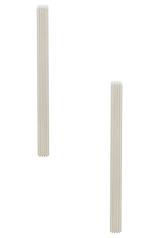 KHAITE Empire Long Earrings in Silver - Metallic Silver. Size all. | FWRD 