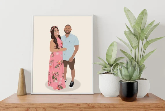 Custom Digital Illustration | Photo Illustration | Illustration made from Photo | Couple Illustra... | Etsy (US)
