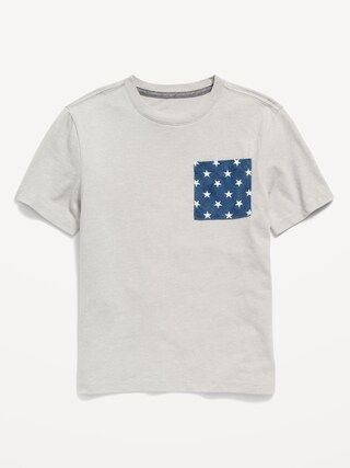 Softest Short-Sleeve Printed Pocket T-Shirt for Boys | Old Navy (US)
