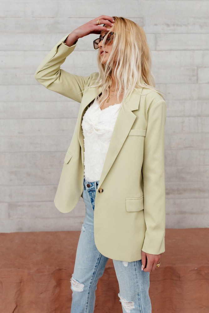Crystal Blazer in Lime | Böhme US