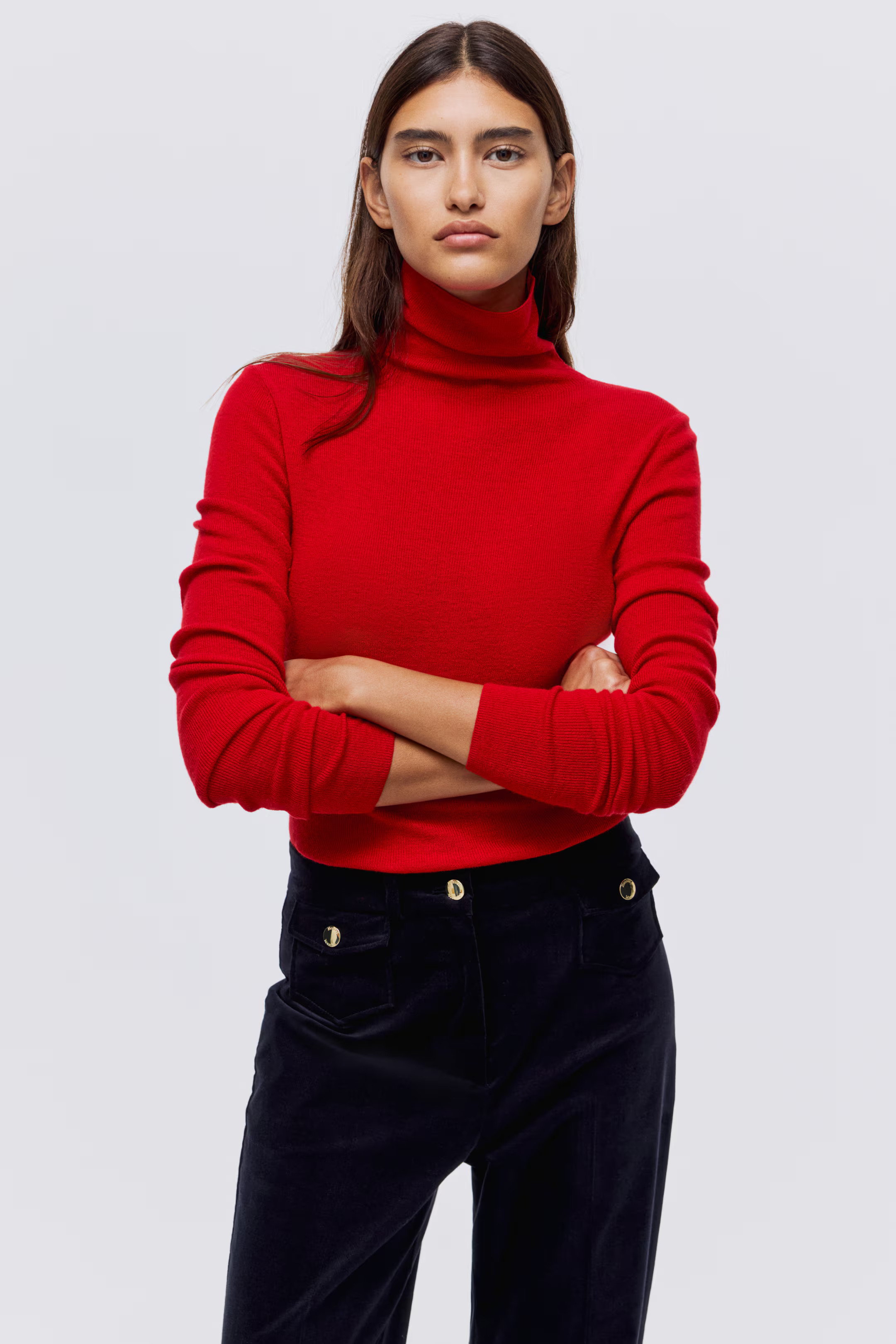 Cashmere-Blend Turtleneck Sweater | H&M (US + CA)