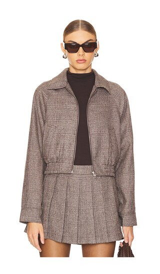 Daniel Bomber Jacket in Brown | Revolve Clothing (Global)