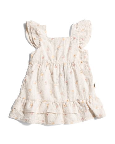 Infant Girls Eyelet Dress | TJ Maxx