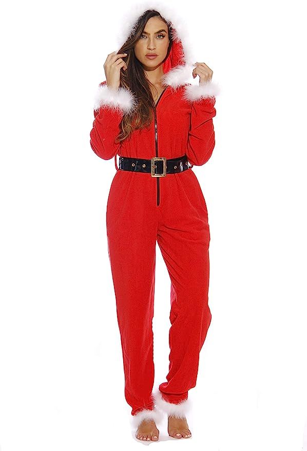 Just Love Holiday Santa Adult Onesie Pajamas | Amazon (US)