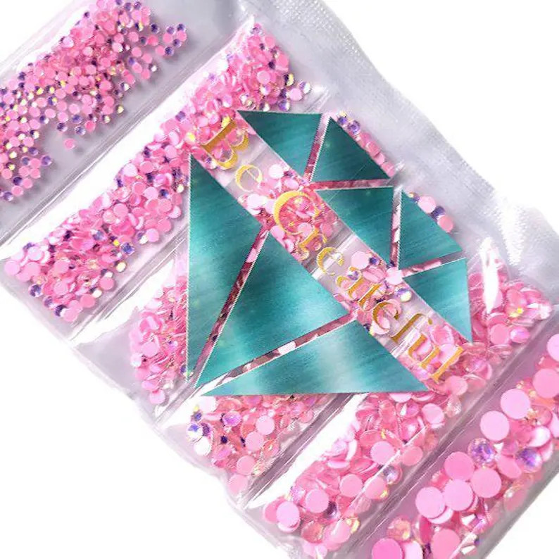 Multi-size Luminous Opal Pink Flatback Rhinestones - Etsy | Etsy (US)