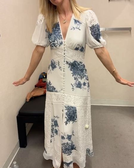 New from Nordstrom 🙌🏼 

All Saints silk floral and lace dress. Really pretty on and just unexpected in the design. Could wear to a christening, wedding guest dress, or a luncheon/elevated event. Runs a touch big we determined. Gretchen wearing a 2 here and is a 27 inch waist. 




Wedding guest dress
Christening dress
Baptism dress

#LTKVideo #LTKparties #LTKSeasonal