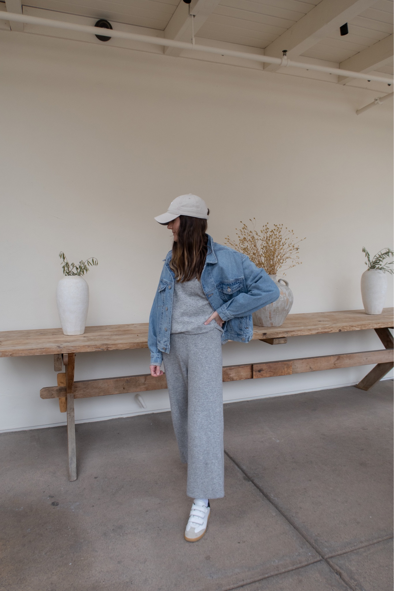 Chic loungewear for mom 🤌🏼 TYLER15 saves on Jenni Kayne. Wearing my usual size in both the pullover and sweater pants. Pullover runs a bit relaxed/oversized. If between sizes in either, I would suggest sizing down. 

#LTKFind #LTKSeasonal #LTKstyletip