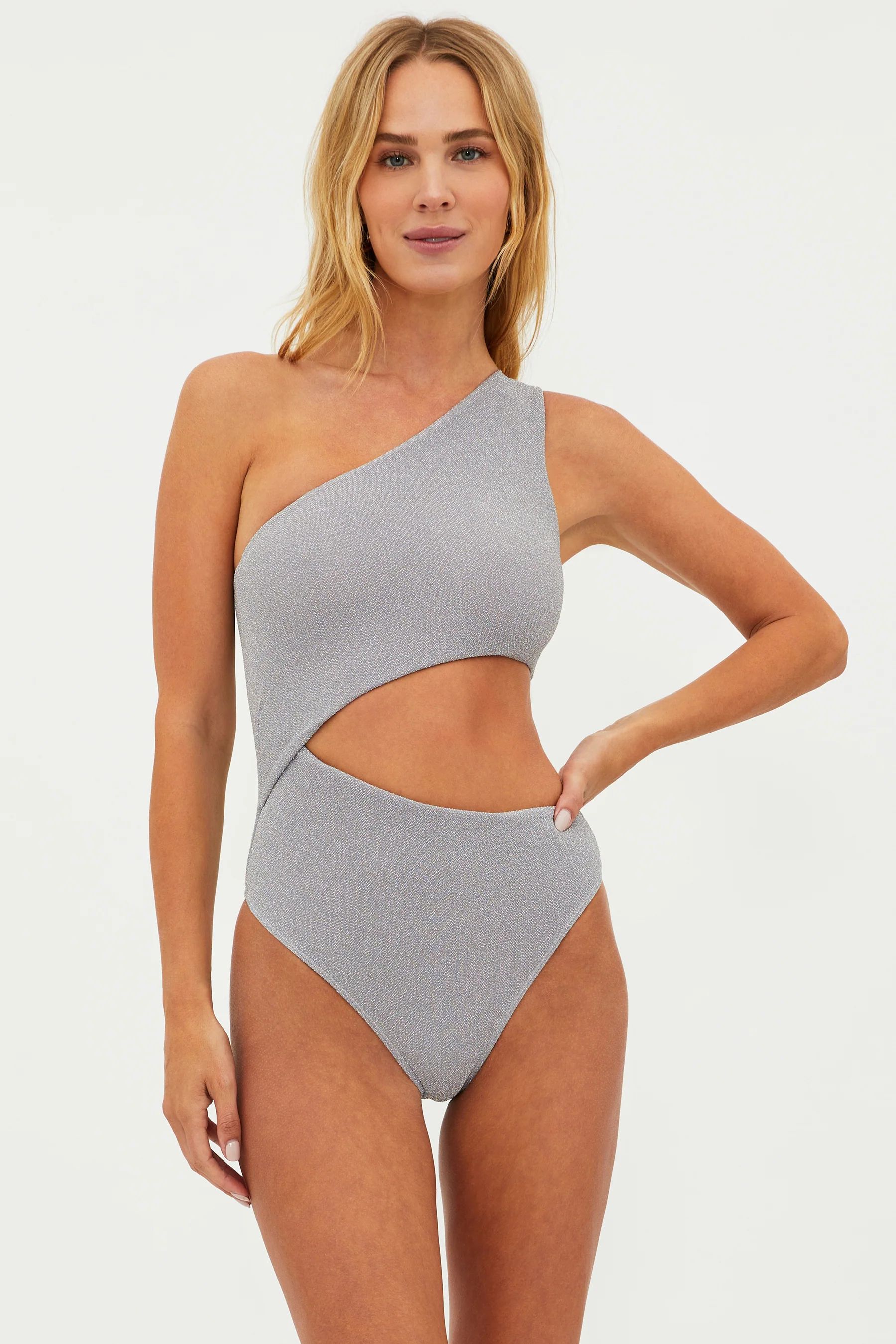 Celine One Piece Silver | Beach Riot