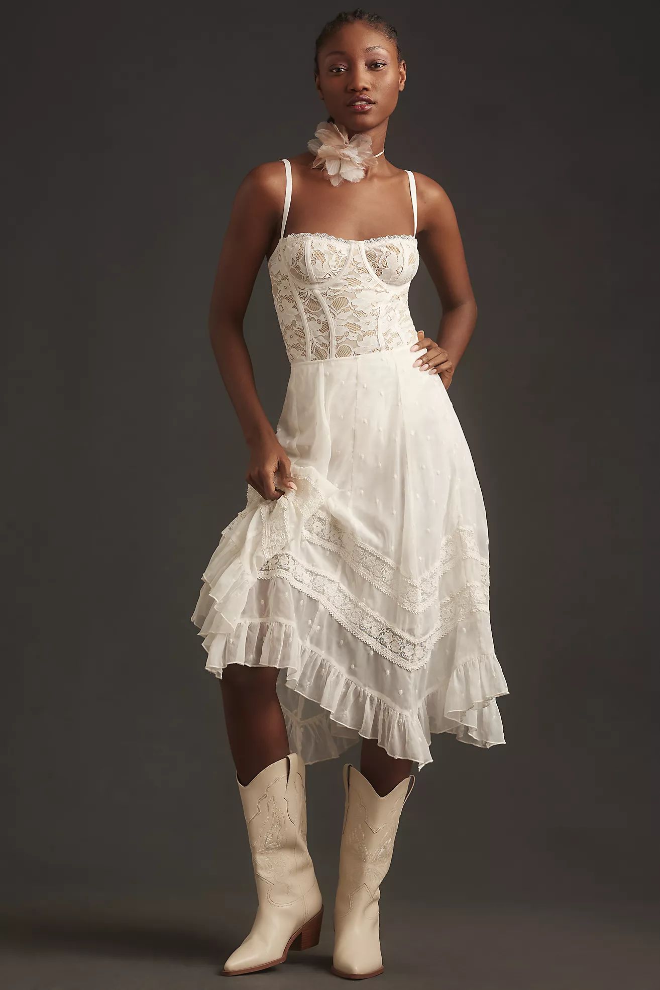 Not So Serious Petticoat Midi Skirt | Anthropologie (US)