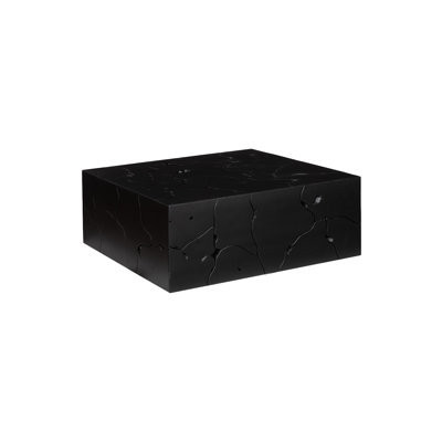 Teak Coffee Table, Square, Black | Wayfair North America