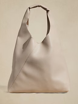 VEGAN LEATHER SLOUCHY TOTE | Banana Republic Factory