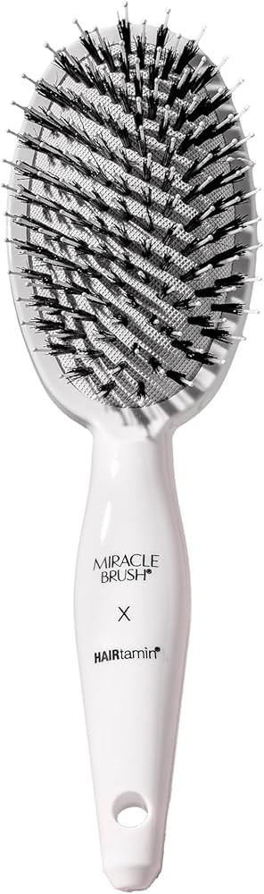 Hairtamin Hair Brush for All Hair Types | Paddle Brush for Blow Drying, Detangling, and Straighte... | Amazon (US)