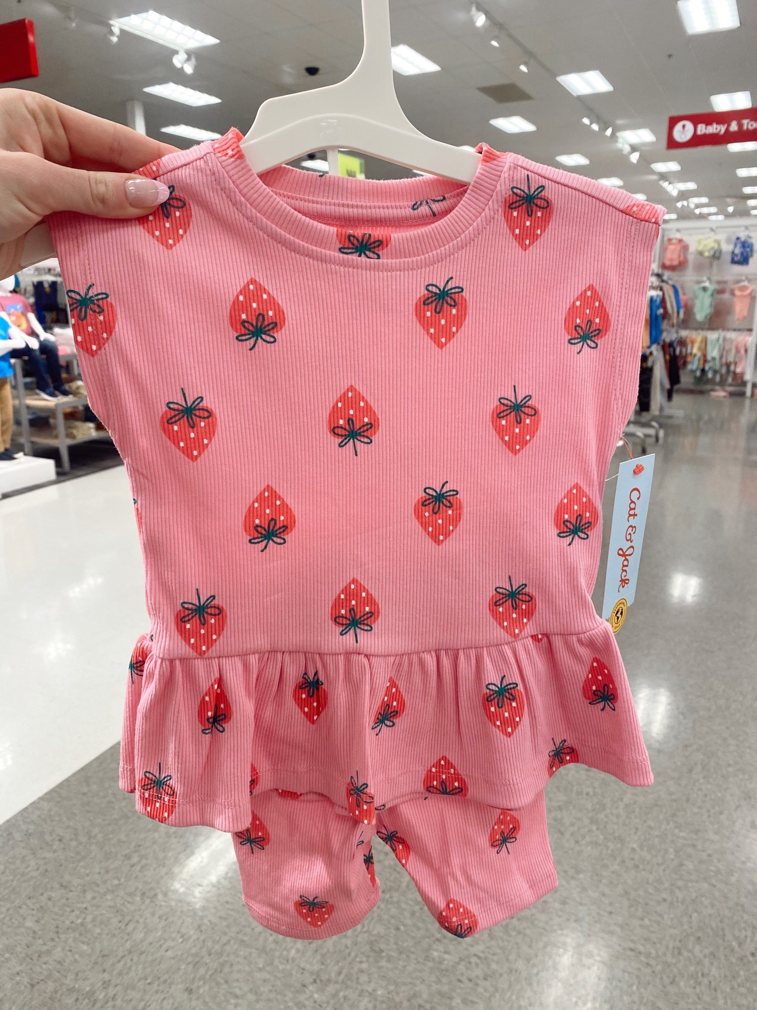 The cutest little strawberry set for summer! #toddler #under20 #babygirl

#LTKFind #LTKbaby #LTKkids