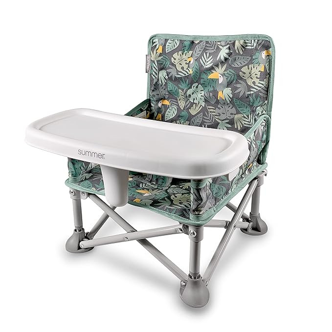 Summer by Bright Starts Pop 'N Sit Portable Booster Chair, Floor Seat, Indoor/Outdoor Use, Compac... | Amazon (US)