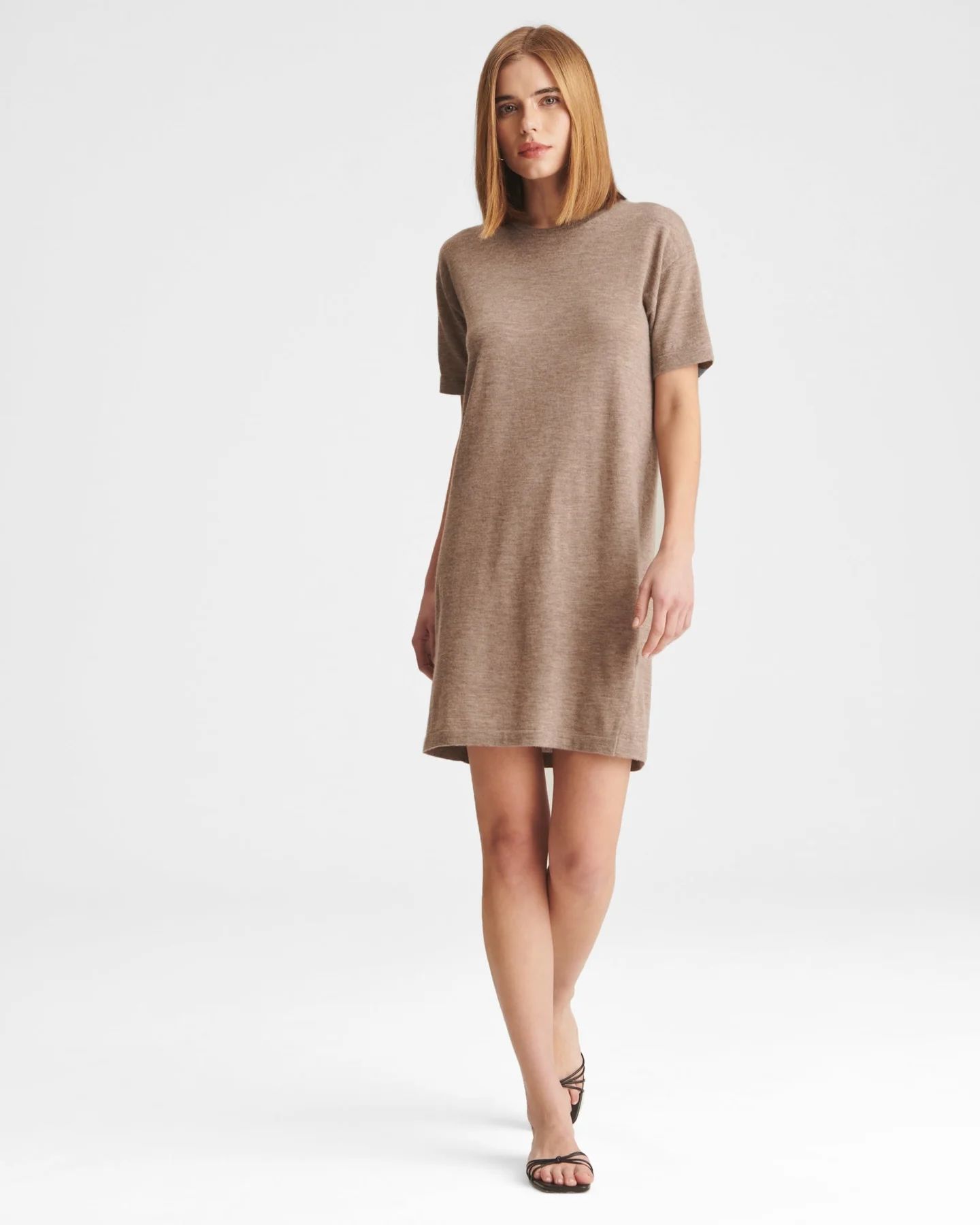 Fancy Cashmere T-Shirt Mini Dress | NAADAM
