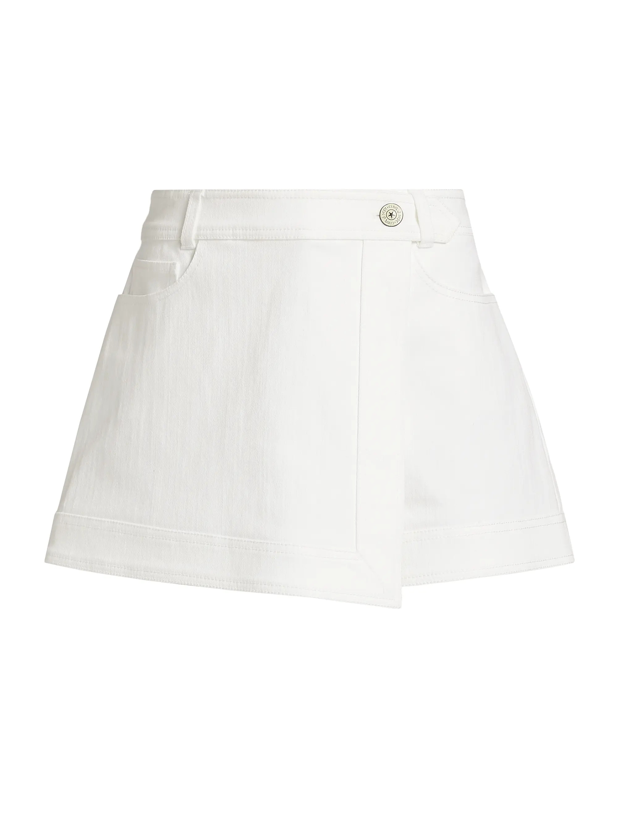Marcia Cotton-Blend Wrap Skort | Saks Fifth Avenue