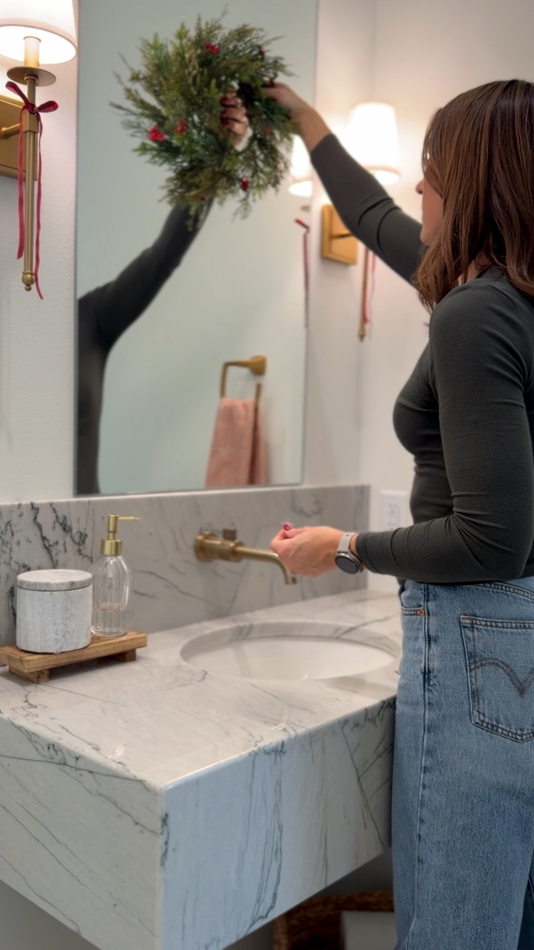 How I hang my mini wreaths on mirrors and windows! These mini suction cup hooks are a lifesaver  

#LTKHoliday #LTKHome #LTKStyleTip