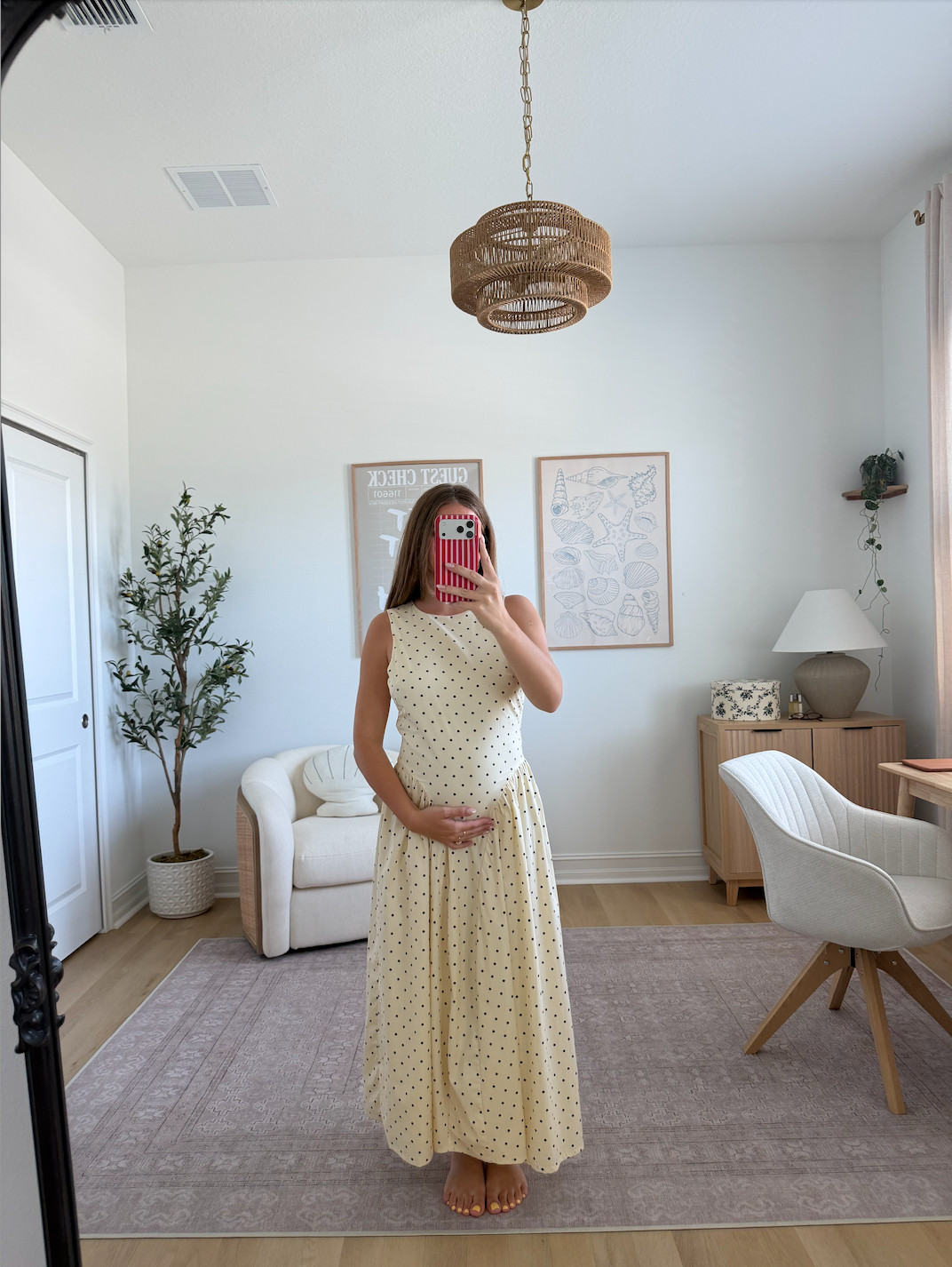 this polka dot h&m dress is so stunning and bump friendly! 

 #LTKootd #LTKBump