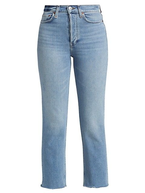 Comfort Stretch High-Rise Stovepipe Jeans | Saks Fifth Avenue