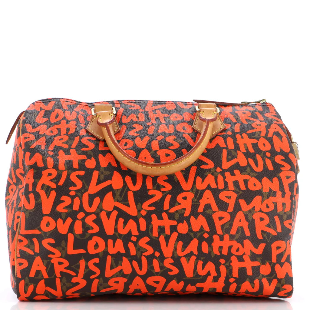 Speedy Handbag Limited Edition Monogram Graffiti 30 | Rebag