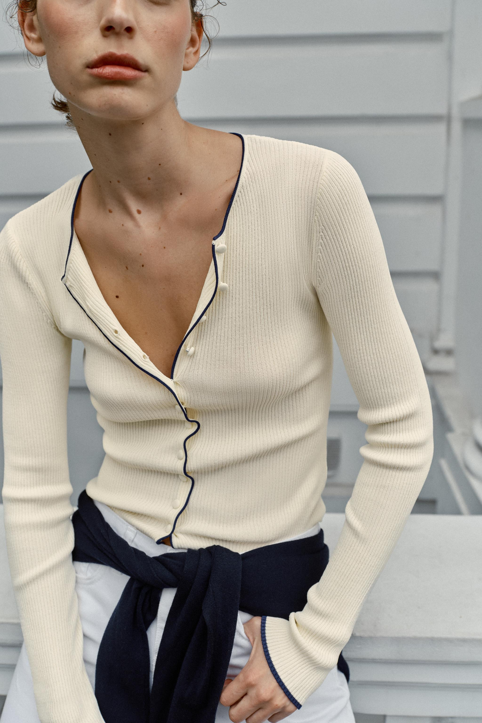 CONTRAST PIPING JACKET | Zara US
