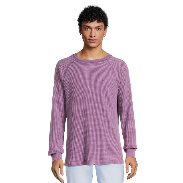 No Boundaries Men's and Big Men's Raglan Thermal Shirt, Sizes XS-5XL | Walmart (US)