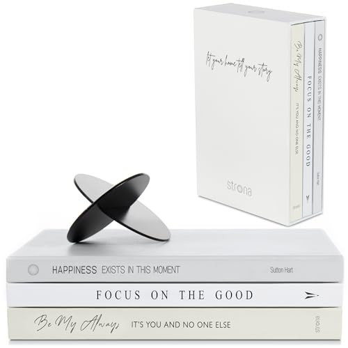 STRONA Book Decor Set – 3 Decorative Books for Home Décor, Coffee Table & Bookshelf Styling with Confidence, Designer Books for Decoration | Amazon (US)