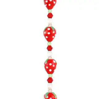Red Lampwork Glass Strawberry Beads by Bead Landing™ | Michaels Stores