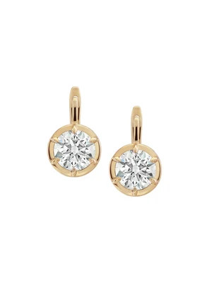 MAXWELL EARRINGS IN LAB DIAMOND, 14K YELLOW GOLD | Dorsey