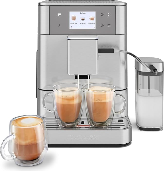 KitchenAid Fully Automatic Espresso Machine KF7 with Milk Attachment, KES8557SX, Stainless Steel | Amazon (US)